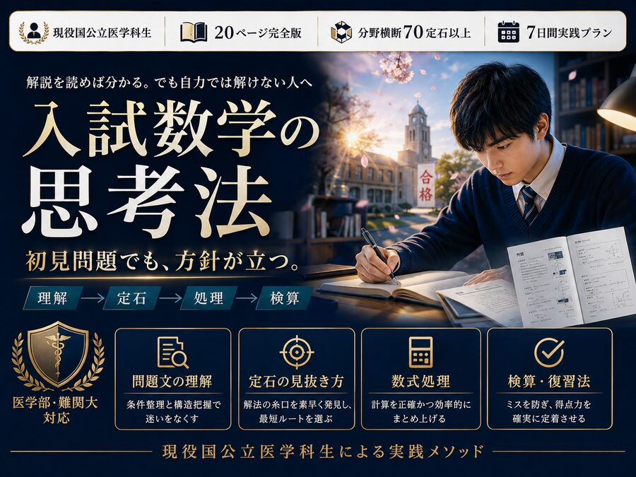 入試数学の思考法の表紙イメージ